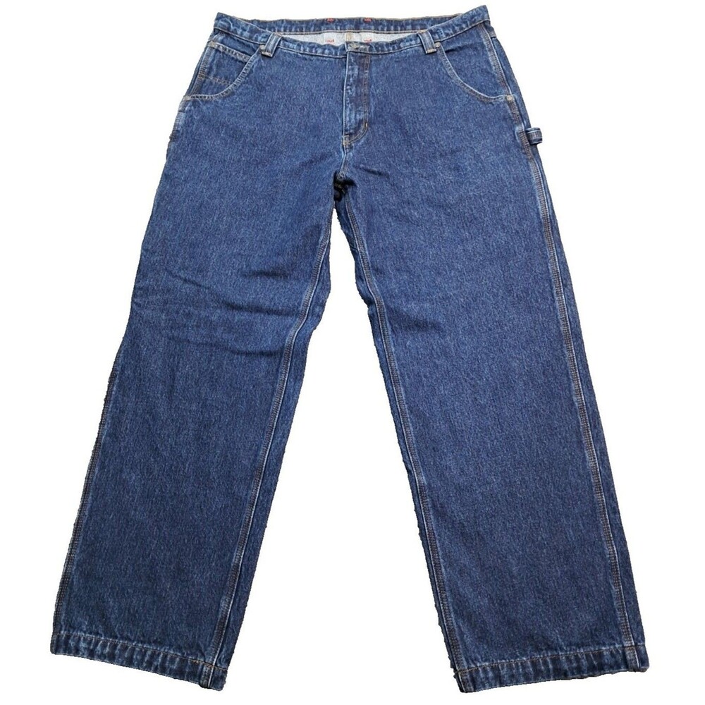 Craftsman Jeans Mens Size 38 x 30 Carpenter Utility Pants Work Wear Blue Straigh